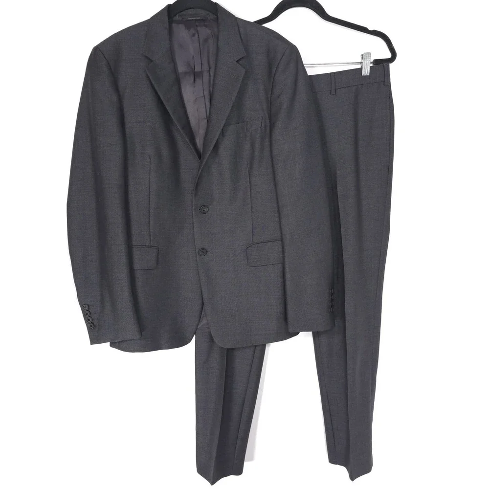 PRADA Men's Suit 2pc Blazer Pants 50R ITALY MADE Mohair‎ V Wool Small Fit UAF367